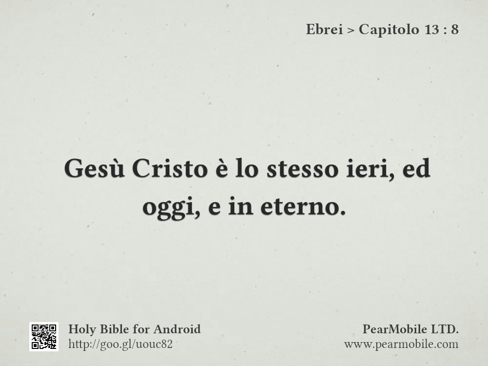 Ebrei, Capitolo 13:8